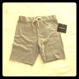 Peace Love World Gray Shorts